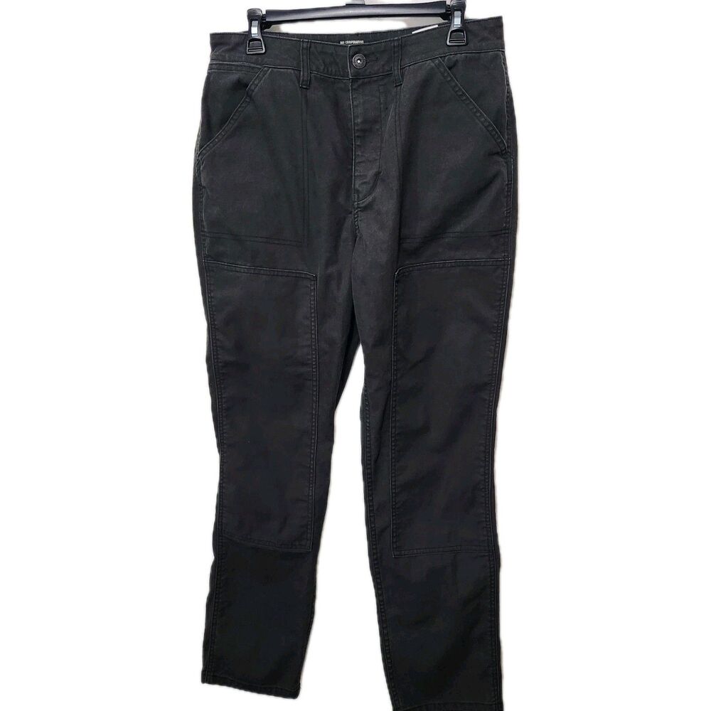REI Cooperative Womens Canvas Pants Gray Size 12  Zipper Pockets Belt Loops